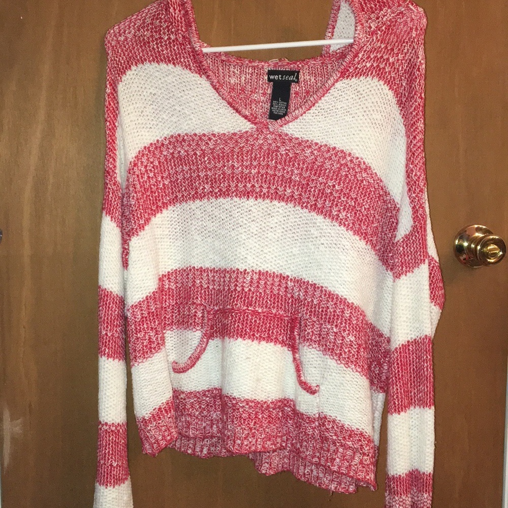 Red and White Sweater